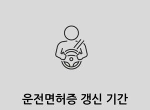 운전면허증 갱신 기간