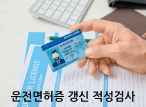 운전면허증 갱신 적성검사